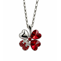 Ketting Klavertje vier in 9 kleuren