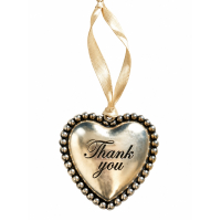 Metal Heart hangers met tekst