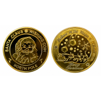 Kerst Santa Claus Wishing Coin