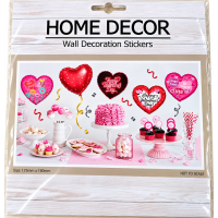 Folieballon Sticker Happy Valentine