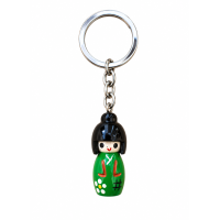 Sleutelhanger Kokeshi Japans Gelukspoppetje 