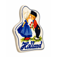 Koelkastmagneet Holland Kussend paar