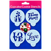 Cupcake/Cookie Stensils in 4 designs