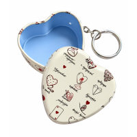 Sleutelhanger Doosje Hart in 9 designs