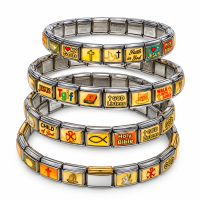 Heiligen armbandje RVS Schakel