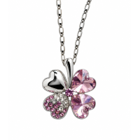Ketting Klavertje vier in 9 kleuren