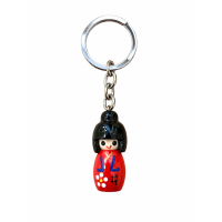 Sleutelhanger Kokeshi Japans Gelukspoppetje 
