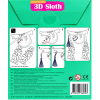 Kleur je eigen 3D Luiaard