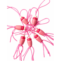 Gelukspoppetjes Geboorte Fles en Speen roze10 stuks