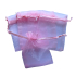 Organza zakje 7x9cm Roze en Paars