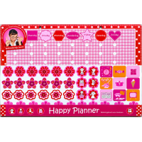 Happy planner Beloningsbord Roze