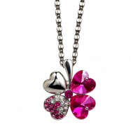Ketting Klavertje vier in 9 kleuren