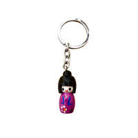 Sleutelhanger Kokeshi Japans Gelukspoppetje 