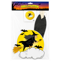 Halloween decoratie Heks Maan 50cm