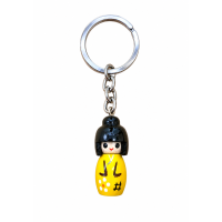 Sleutelhanger Kokeshi Japans Gelukspoppetje 