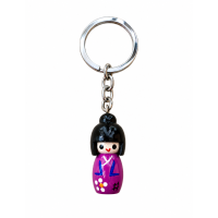 Sleutelhanger Kokeshi Japans Gelukspoppetje 