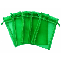 Organza zakje 8,5x13cm Groen
