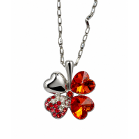 Ketting Klavertje vier in 9 kleuren