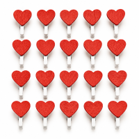 Knijpers met Hartje, 10 stuks