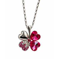 Ketting Klavertje vier in 9 kleuren