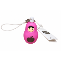 To give & enjoy, Gelukshanger Sleutelhanger Matroesjka Roze