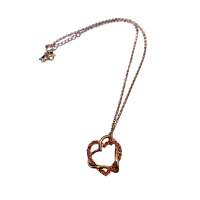 Ketting hart rose in 4 kleuren