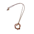 Ketting hart rose Swarovski in 4 kleuren