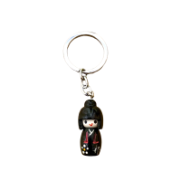 Sleutelhanger Kokeshi Japans Gelukspoppetje 