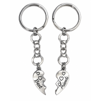 Set van 2 Sleutelhangers, Best friends, Hartjes