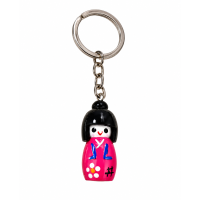 Sleutelhanger Kokeshi Japans Gelukspoppetje 