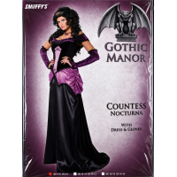 Verkleed kostuum "Gothic Manor Countess Nocturnal" Smiffys maat S