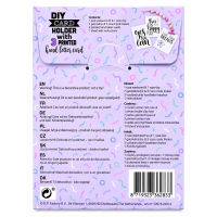 DIY Card holder met 3 voorbedrukte kaarten Paars