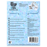 DIY Card holder met 3 voorbedrukte kaarten Wit