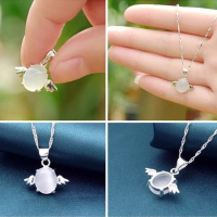 Edelsteen Hanger “Angel Wings” Opaal