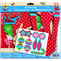 3D Kerst Rendier knutselen 