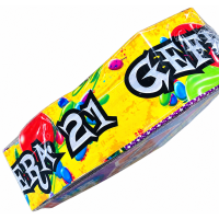 Celebration tape, 25m Funtape, Hoera 21 Gefeliciteerd 