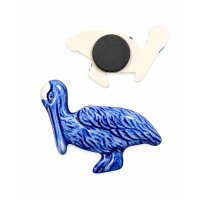 Koelkast magneet Delfs blauw Pelikaan 