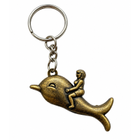 Sleutelhanger Brons met zakmes in 10 designs