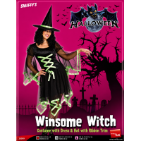Verkleed kostuum "Halloween Winsome Witch" Smiffys maat S