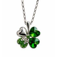 Ketting Klavertje vier in 9 kleuren