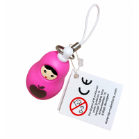 To give & enjoy, Gelukshanger Sleutelhanger Matroesjka Roze