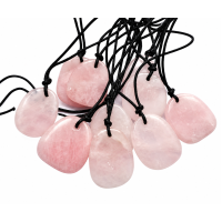 Ketting met Rozenkwarts edelsteen hanger