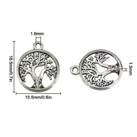 Bedeltjes levensboom 5 stuks