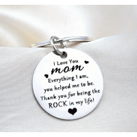 Sleutelhanger Moederdag "I love you mom"