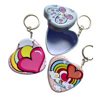 Sleutelhanger Doosje Hart in 5 designs