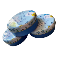 Blikje met tekst rond Blauw, Voor een bijzonder mens