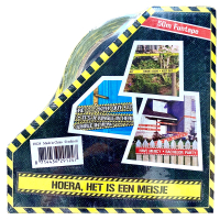 Funtape, Crime Scene Tape, Markeerlint "Hoera het is een meisje" 50M