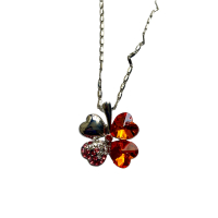 Ketting Klavertje vier in 9 kleuren