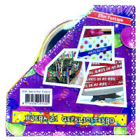 Celebration tape, 25m Funtape, Hoera 21 Gefeliciteerd 