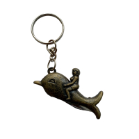 Sleutelhanger Brons met zakmes in 10 designs